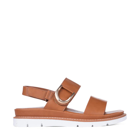 ~ LOS CABOS Sana Double Strap Sandal - Brandy