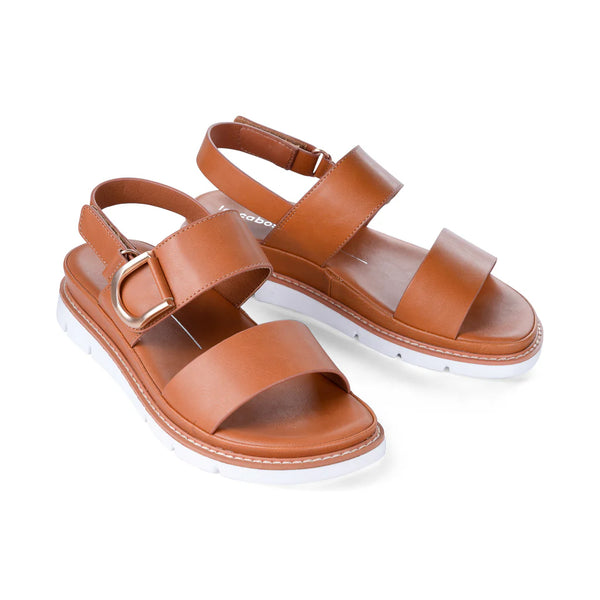 ~ LOS CABOS Sana Double Strap Sandal - Brandy