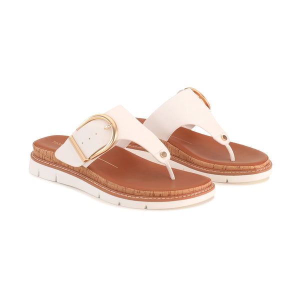 ~~~ LOS CABOS Sanvi T-Bar Sandal - White