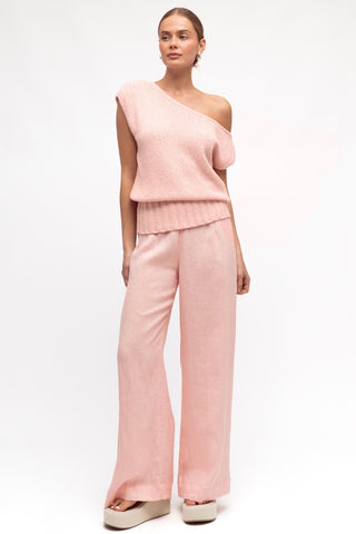 Sunny Off The Shoulder Knit - Pink