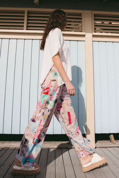 Sunny Santorini Pant - Print