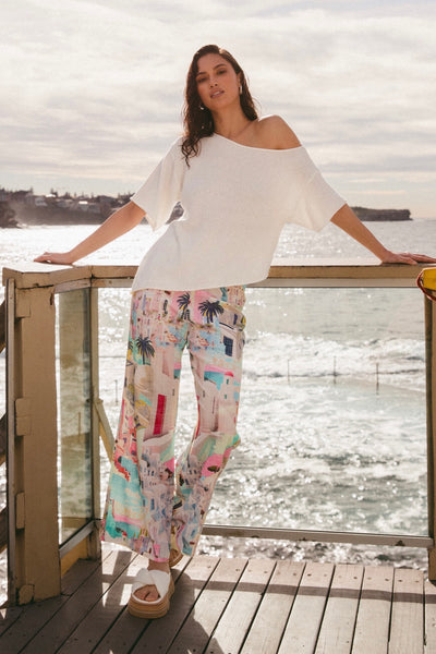 Sunny Santorini Pant - Print
