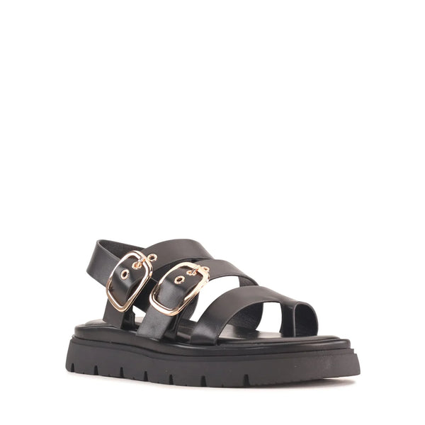 ~~~ LOS CABOS Tolise Double Buckle Sandal - Black