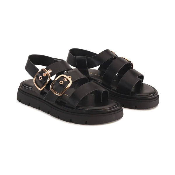 ~~~ LOS CABOS Tolise Double Buckle Sandal - Black