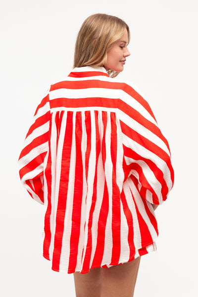 Seaside Short - Red Stripe