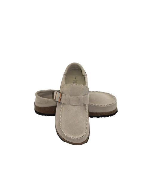 ~~~ HUMAN Winnie Moccasin Slip-Ons - Sand Suede