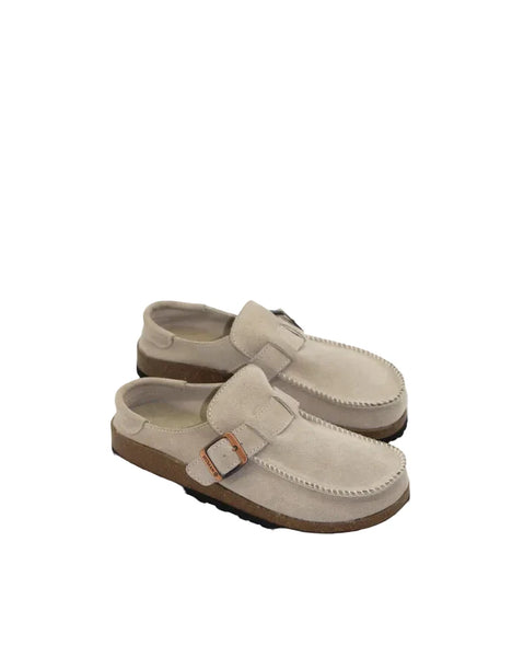 ~~~ HUMAN Winnie Moccasin Slip-Ons - Sand Suede