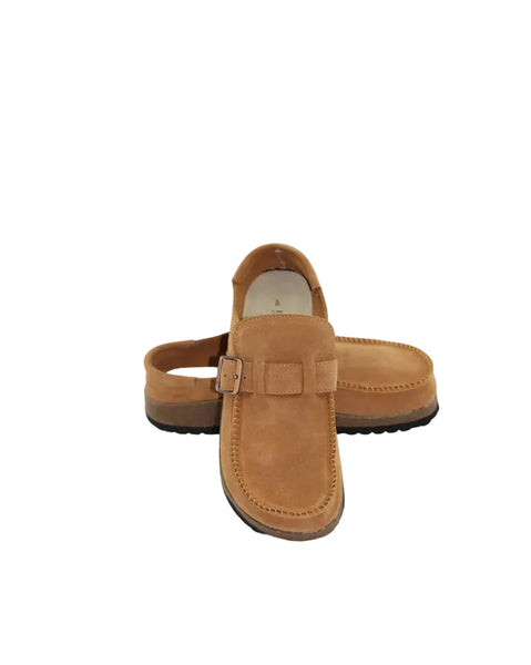 ~~~ HUMAN Winnie Moccasin Slip-Ons - Tan Suede