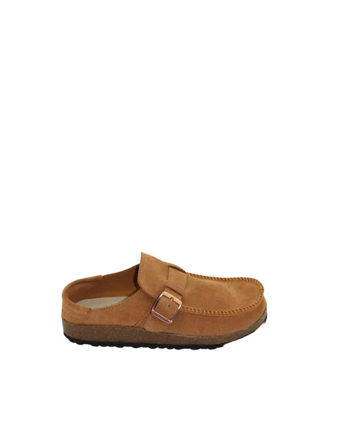 ~~~ HUMAN Winnie Moccasin Slip-Ons - Tan Suede
