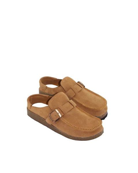 ~~~ HUMAN Winnie Moccasin Slip-Ons - Tan Suede