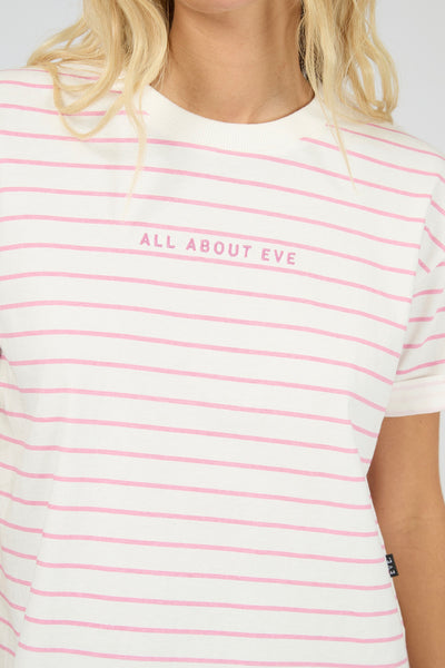 AAE Washed Stripe Tee - Orchid