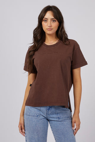 All About Eve Washed Tee - Brown