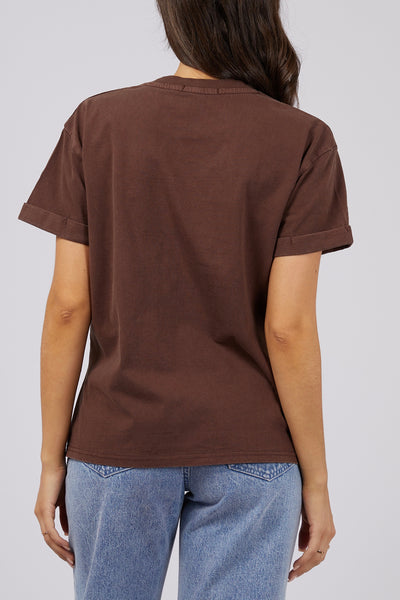 All About Eve Washed Tee - Brown