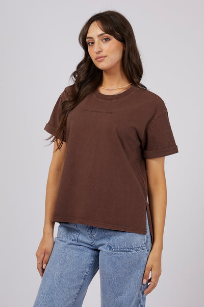 All About Eve Washed Tee - Brown