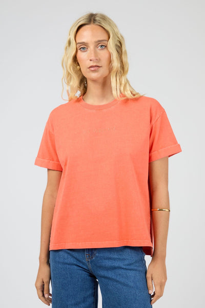All About Eve Washed Tee - Coral