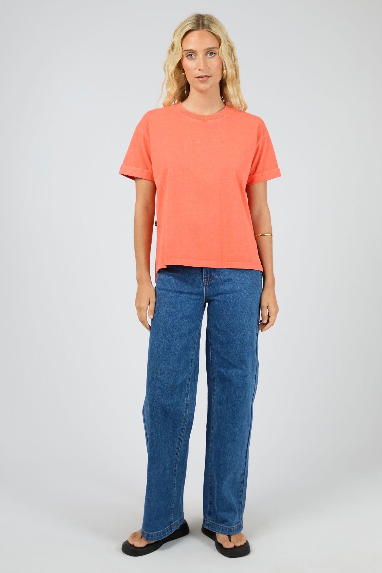 All About Eve Washed Tee - Coral