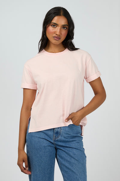 All About Eve Washed Tee - Light Pink