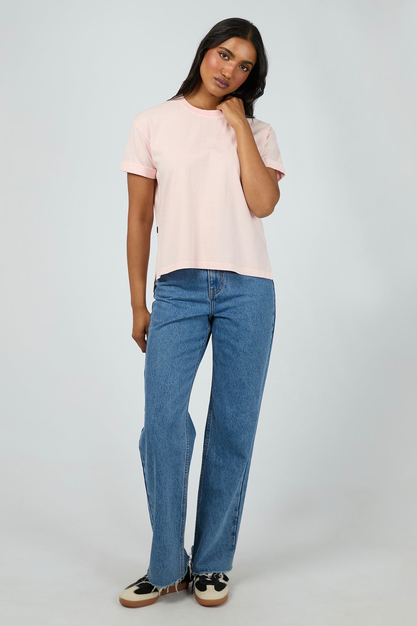 All About Eve Washed Tee - Light Pink