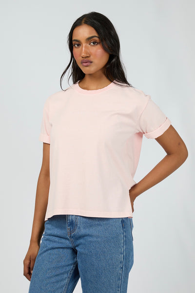 All About Eve Washed Tee - Light Pink