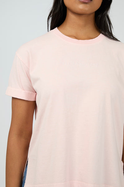 All About Eve Washed Tee - Light Pink
