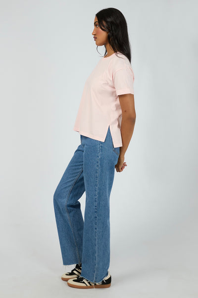 All About Eve Washed Tee - Light Pink