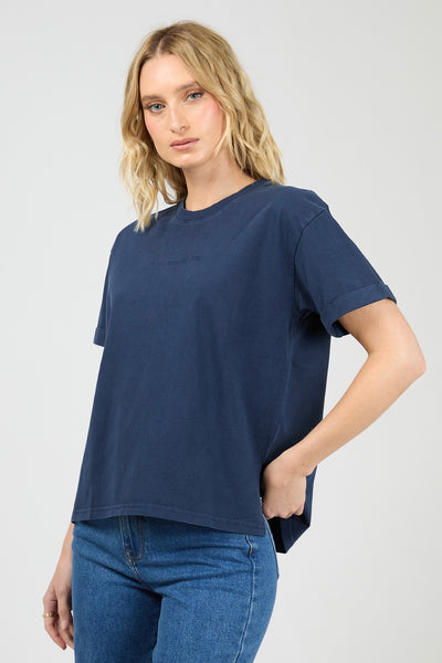 AAE Washed Tee - Navy