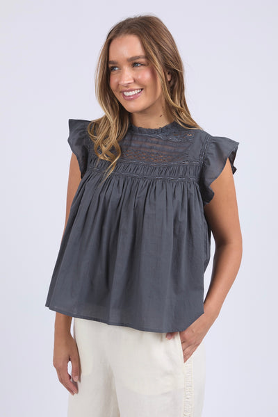 Adelyn Top - Charcoal