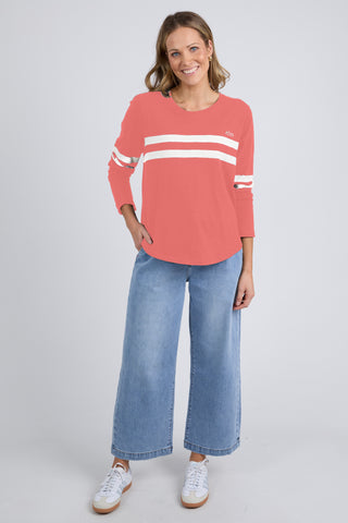Adora Long Sleeve Tee - Cosy Coral