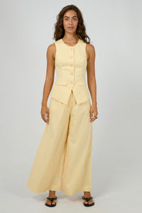 Alessa Linen Pant - Yellow