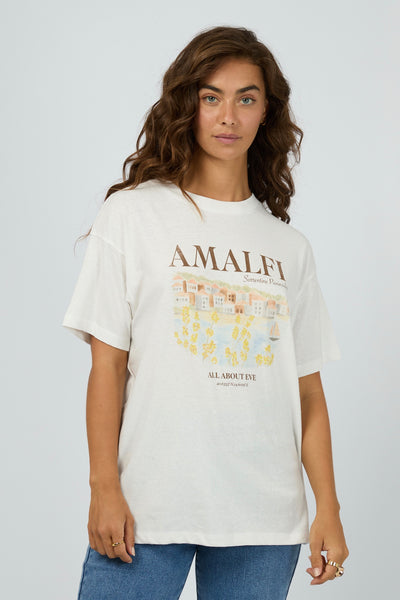 Amalfi Relaxed Tee - Vintage White