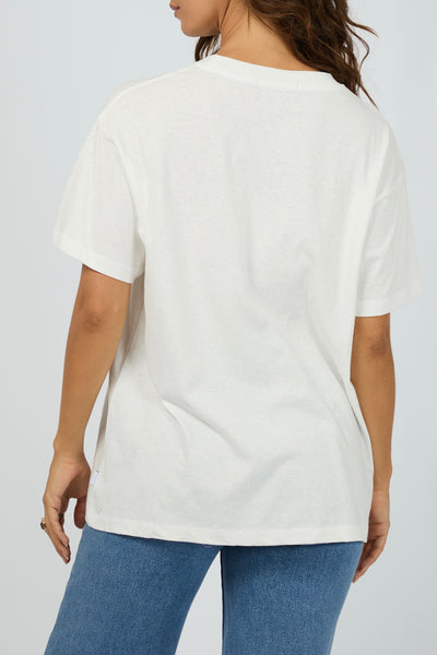 Amalfi Relaxed Tee - Vintage White