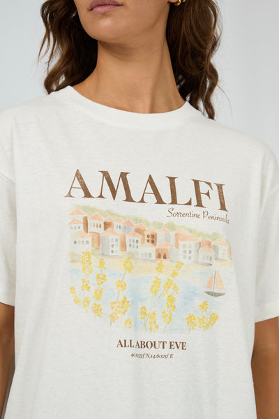 Amalfi Relaxed Tee - Vintage White