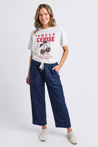 Amore Cerise Tee - Marshmallow