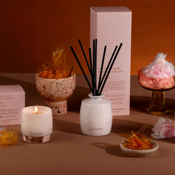 ~ Urban Rituelle Apotheca Fragrance Diffuser Set - Cotton Candy, Vanilla Nectar, Musk & Toffee