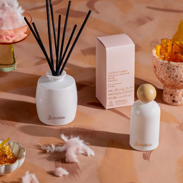 ~ Urban Rituelle Apotheca Fragrance Diffuser Set - Cotton Candy, Vanilla Nectar, Musk & Toffee