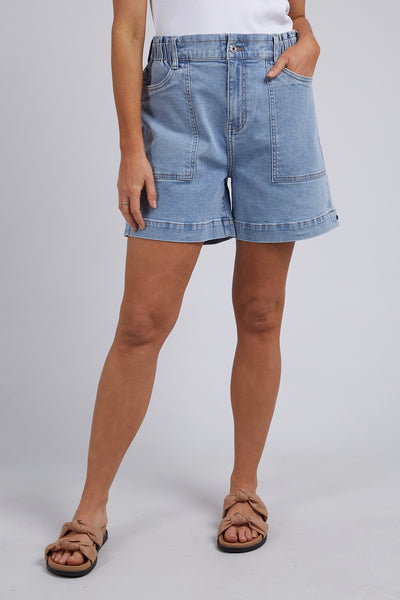 Atlas Denim Short - Mid Blue Wash