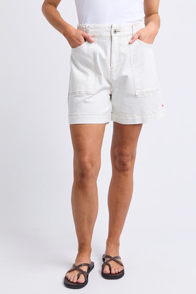 Atlas Denim Short - Vintage White