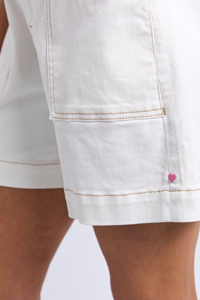 Atlas Denim Short - Vintage White