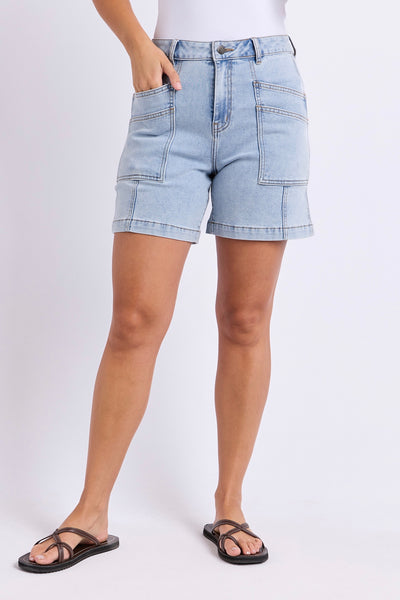 Balmy Short - Pale Blue Wash