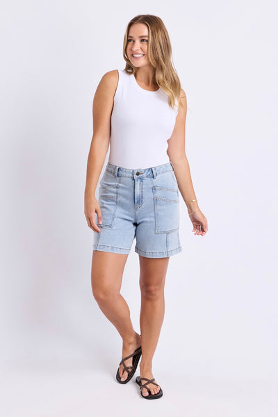 Balmy Short - Pale Blue Wash