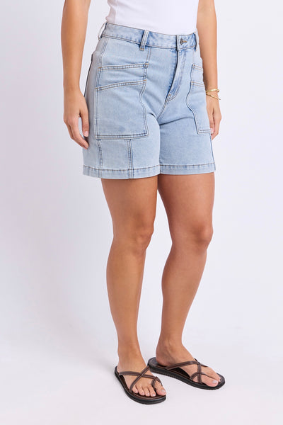 Balmy Short - Pale Blue Wash