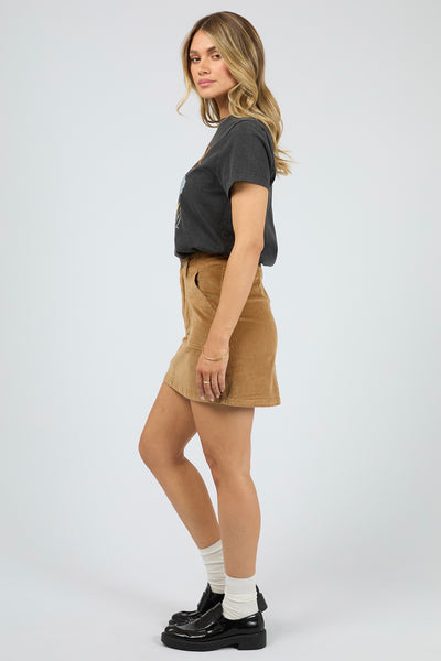 Bambi Cord Skirt - Tan