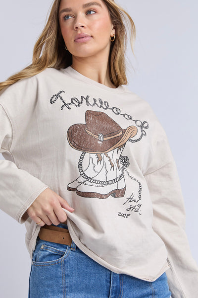 Bandit Boots Long Sleeve - Oat