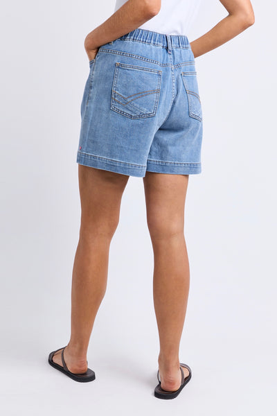 Birdie Denim Short - Light Blue Wash