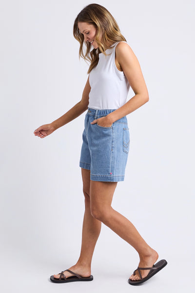 Birdie Denim Short - Light Blue Wash