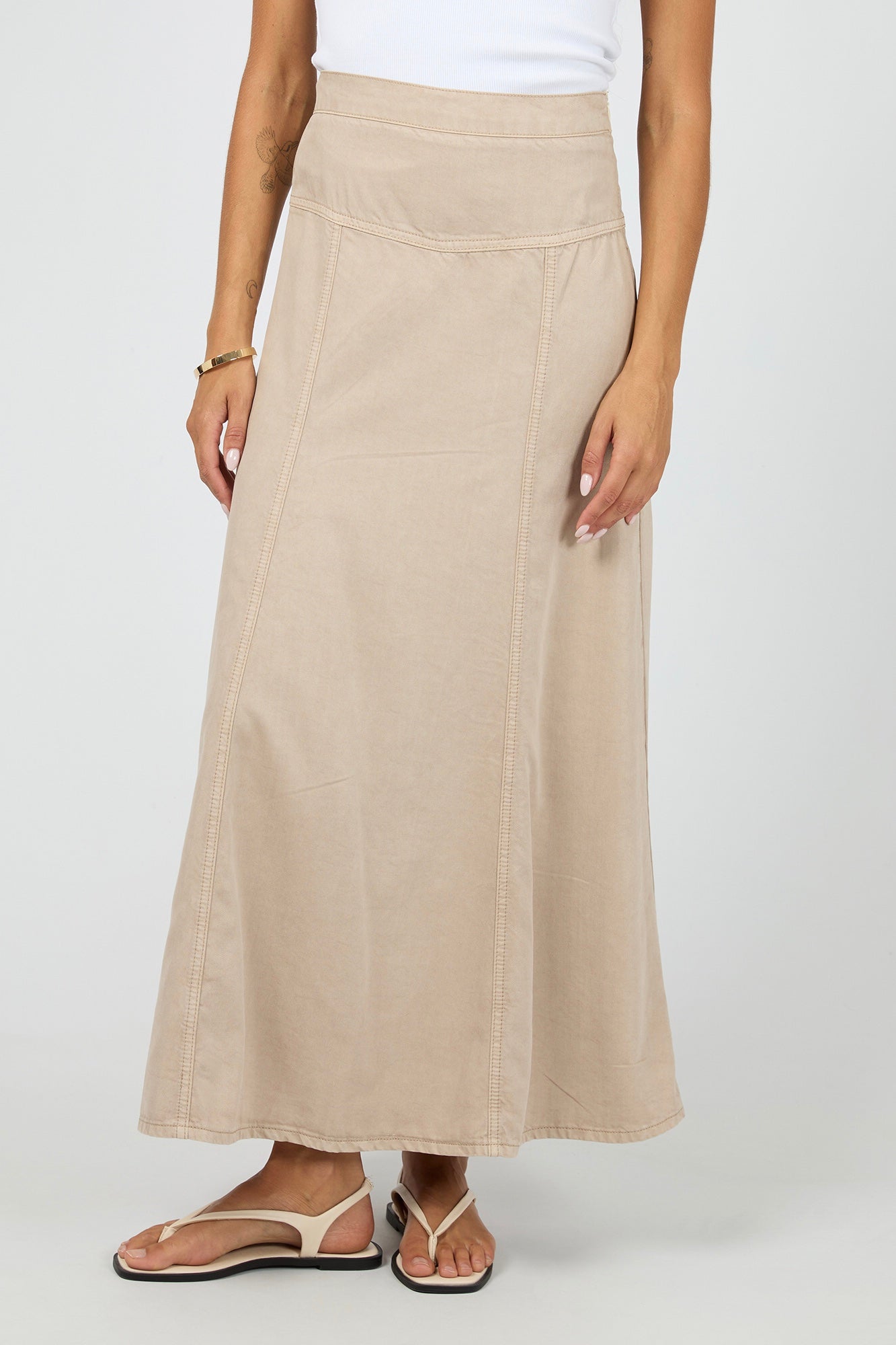 Cove Maxi Skirt - Beige