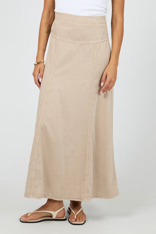 Cove Maxi Skirt - Beige