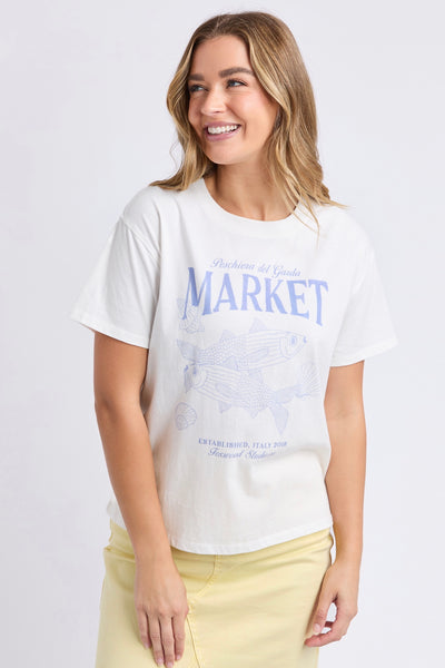 Del Garda Tee - Vintage White