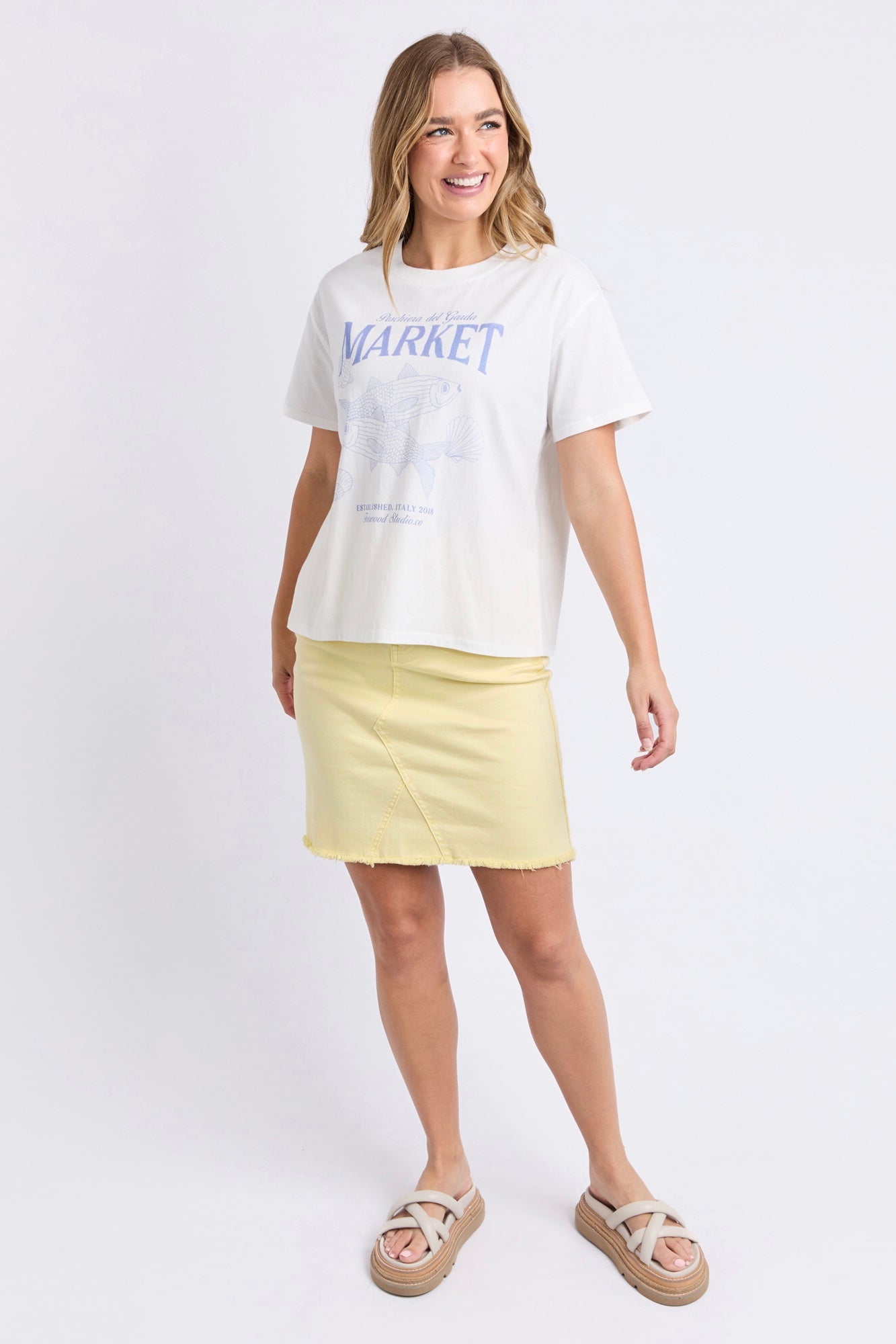 Del Garda Tee - Vintage White