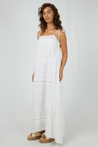 Dusty Maxi Dress - White